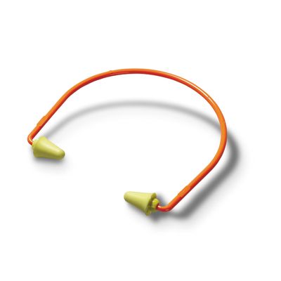 3M E-A-Rflex 20006 320-1000 Banded Hearing Protectors, 6.8" Height, 8.8" Length, 2.5" Width, ABS/Polyurethane, One Size Fits Most, Orange/Yellow