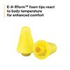 3M E-A-Rflex 20006 320-1000 Banded Hearing Protectors, 6.8" Height, 8.8" Length, 2.5" Width, ABS/Polyurethane, One Size Fits Most, Orange/Yellow view 3