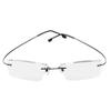 Jcerki Bi Tao Super Light Silver Reading Glasses 4.00 Men Women Fashion Rimless Reading Eyeglasses view 1