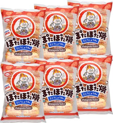 Kameda Pota Pota Yaki Rice Crackers 22pcs 4.8oz (6 Pack)