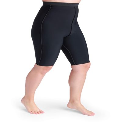 10-15 mmHg Compreshorts for Truncal/Abdominal Lymphedema; Sm; Black SIGVARIS
