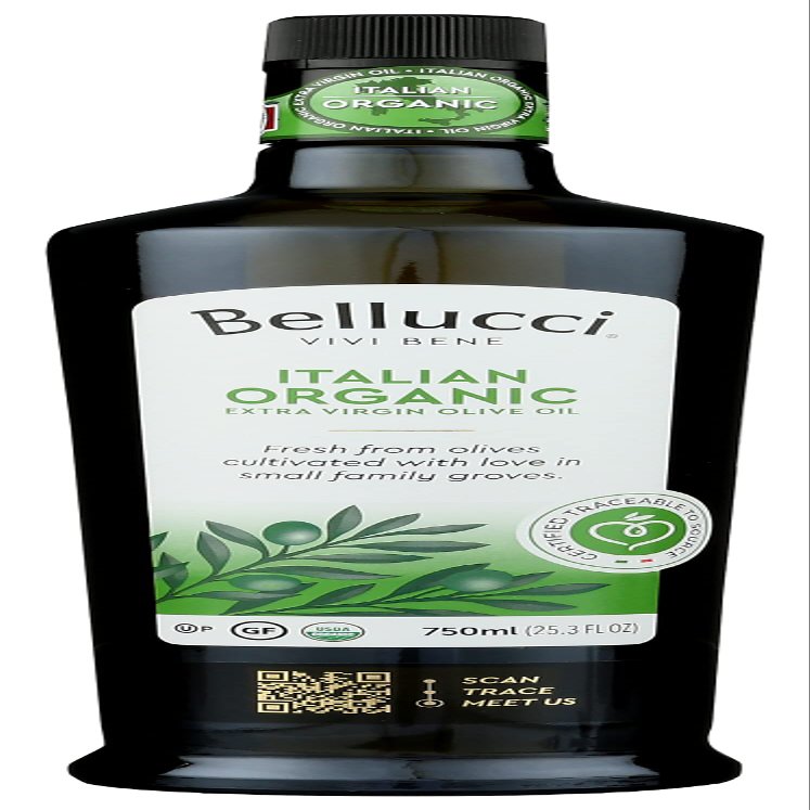 Bellucci Premium Oil Olive Extra Virgin Organic, 750 ml
