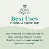 Simply Organic Onion & Chive Dip Mix, Certified Organic | 1 oz view 3