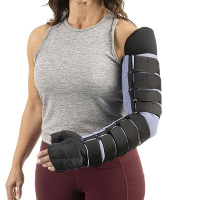 30-40 mmHg Medafit Firm Arm Sleeve W/Straps and Medahand; Sm Reg; Left; Black SIGVARIS