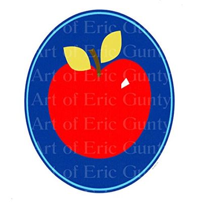 1/4 Sheet - Back to School Teacher Apple - Edible Cake/Cupcake Party Topper - D22230