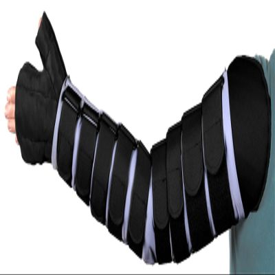 30-40 mmHg Medafit Firm Arm Sleeve W/Straps and Medahand; Med Short; Left; Black SIGVARIS