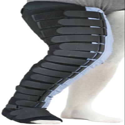 30-40 mmHg Medafit Thigh High Non-Elastic Compression W/Boot; Sm Reg; Left; Black SIGVARIS