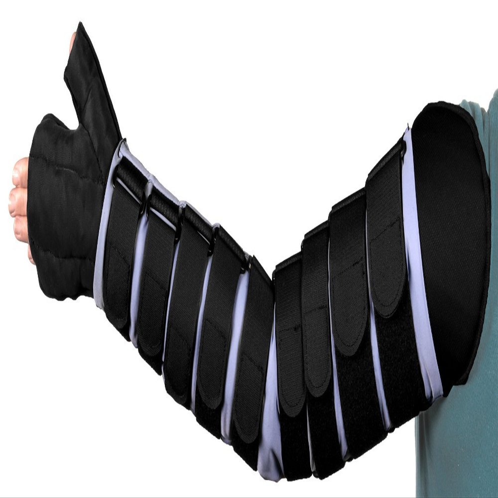 30-40 mmHg Medafit Firm Arm Sleeve W/Straps and Medahand; Med Short; Right; Black SIGVARIS