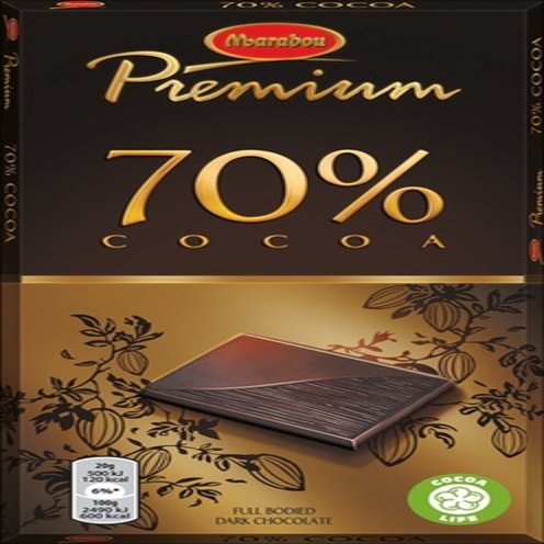 10 Bars x 100g of Marabou Premium - Original - Swedish - Dark Chocolate - 70% Cocoa