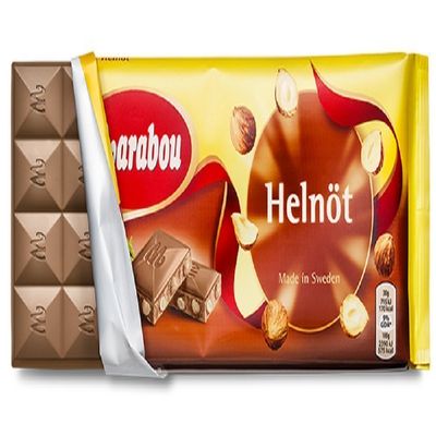 10 Bars x 200g of Marabou Helnt - Whole Nuts - Original - Swedish - Milk Chocolate