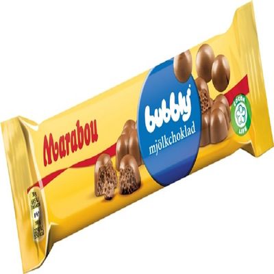 20 Bars x 60g of Marabou Bubblig - Original - Swedish - Aerated Milk Chocolate