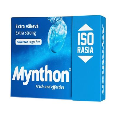 2 Boxes x 85g of Mynthon Extra Vkev - Extra Strong - Fresh & Effective - Sugar Free - Pastilles - Lozenges - Dragees - Drops - Candies - Sweets