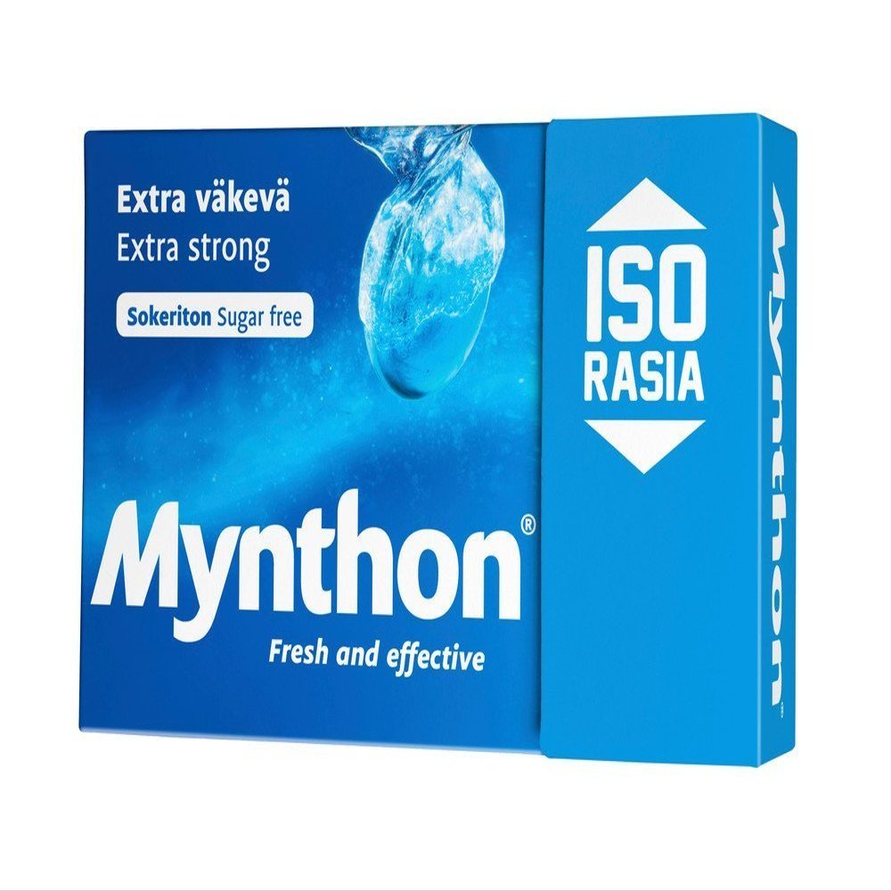 2 Boxes x 85g of Mynthon Extra Vkev - Extra Strong - Fresh & Effective - Sugar Free - Pastilles - Lozenges - Dragees - Drops - Candies - Sweets