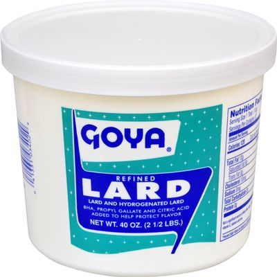 Goya Foods Refined Lard, 40 Ounce (Pack of 12), (3402)