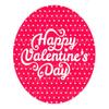 1/4 Sheet - Happy Valentine's Day - Edible Cake/Cupcake Party Topper - D22333 view 1