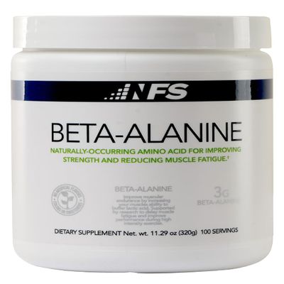 NF Sports Beta Alanine Muscle Recovery Powder, Reduces Muscle Fatique, Dietary Supplement, Unflavored Protein Powder No Artificial Sweeteners, Promotes Muscle Carnosine Levels (320g, 100 Servings)