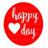 1/4 Sheet - Happy Valentine's Day - Edible Cake/Cupcake Party Topper - D22344 view 1