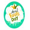 1/4 Sheet - April Fools Day Birthday - Edible Cake/Cupcake Party Topper - D22336 view 1