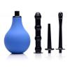 Cleanstream Premium One-Way Valve Enema Set, 3 Interchangeable Tips, 225ml Capacity, Anti Back-Flow, Blue and Black, Reusable Enema Cleaner Kit for Men and Women, Travel Kit view 1