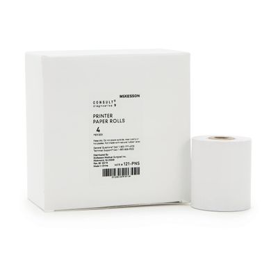 McKesson Printer Paper Rolls 120 Urine Analyzer, 4 Per Box