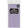 Amscan Tableware Diamond Straws, 7 3/4" x 1/4", Purple view 1
