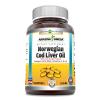 Amazing Omega Norwegian Cod Liver Oil 1250 mg 120 Softgels Supplement (Fresh Orange Flavor) view 1