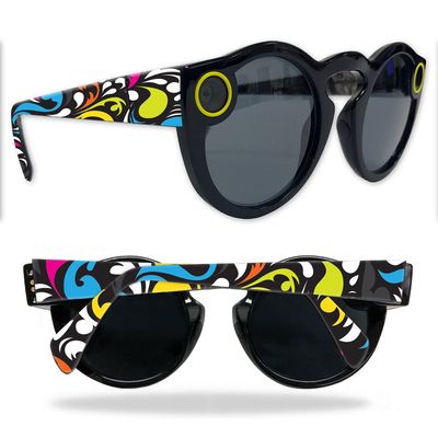 MightySkins Skin Compatible with Snapchat Snapchat Spectacles - Swirly | Protective, Durable, and Unique Vinyl Decal wrap Cover | Easy to Apply, Remove, and Change Styles | Made in The USA