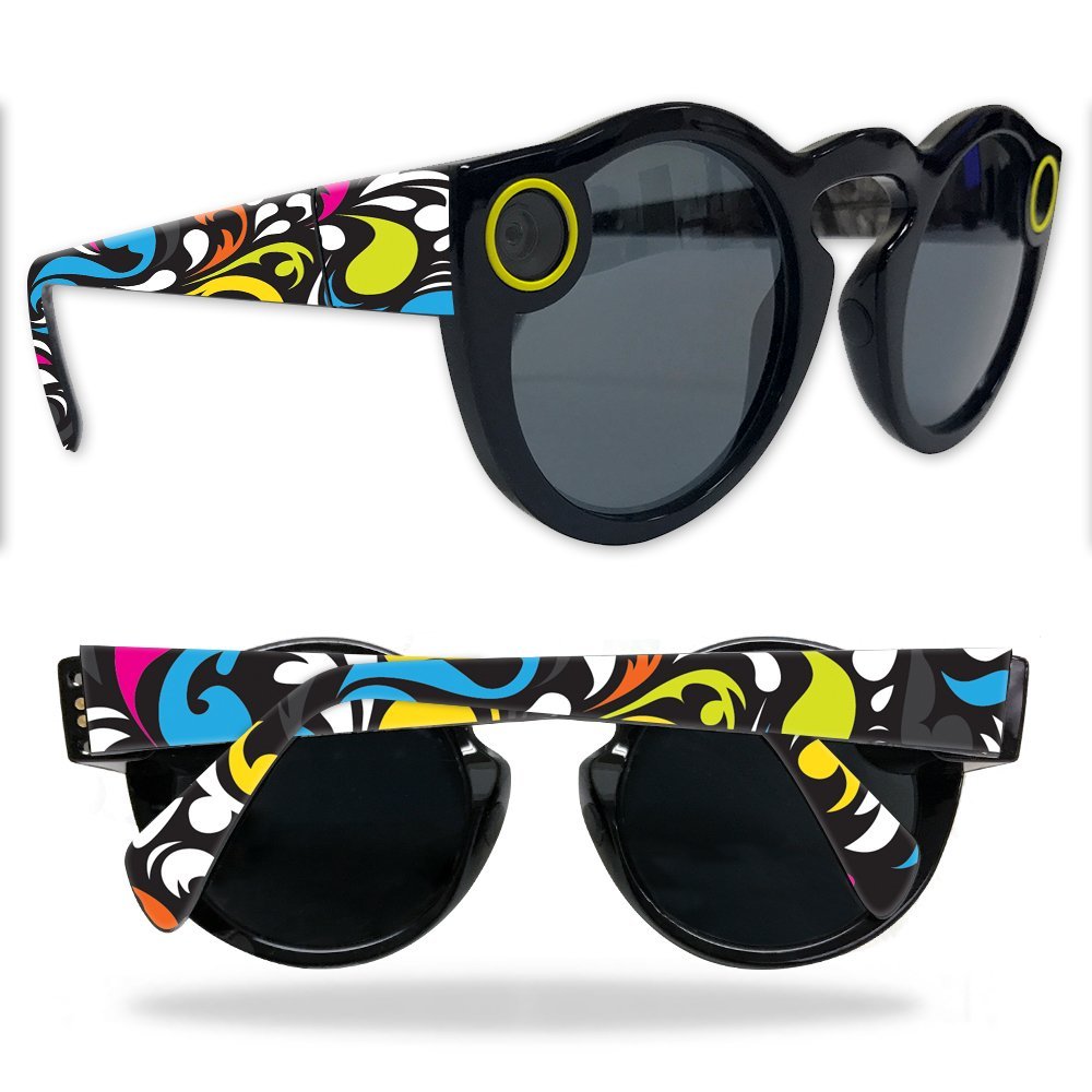 MightySkins Skin Compatible with Snapchat Snapchat Spectacles - Swirly | Protective, Durable, and Unique Vinyl Decal wrap Cover | Easy to Apply, Remove, and Change Styles | Made in The USA