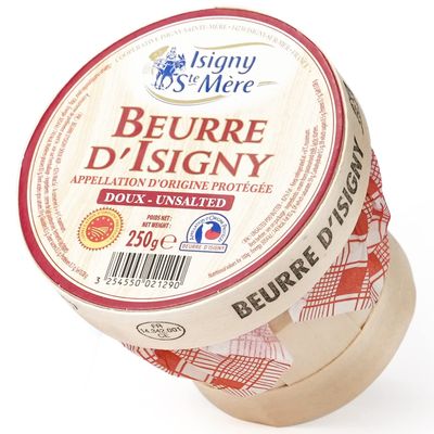 Isigny French Normandy Unsalted Butter Basket  6 PCS x 8.8 OZ  Grass Fed European Butter