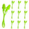 FZBNSRKO 20 Pcs (10 Pairs) Silicone Swim Earplugs Gel Soft Flanged Aqua Block Earplug Corded String Ear Plugs for Swimming,Yellow view 1