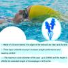 FZBNSRKO 20 Pcs (10 Pairs) Silicone Swim Earplugs Gel Soft Flanged Aqua Block Earplug Corded String Ear Plugs for Swimming,Blue view 4