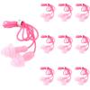 FZBNSRKO 20 Pcs (10 Pairs) Silicone Swim Earplugs Gel Soft Flanged Aqua Block Earplug Corded String Ear Plugs for Swimming,Pink view 1