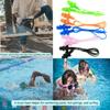 FZBNSRKO 20 Pcs (10 Pairs) Silicone Swim Earplugs Gel Soft Flanged Aqua Block Earplug Corded String Ear Plugs for Swimming,Pink view 3
