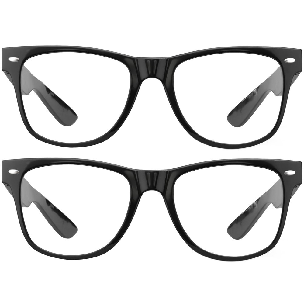 grinderPUNCH 2 Pack High Magnification Reading Glasses Strong Power Readers - 4.00-6.00 Black/+5.50