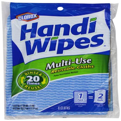 Handi Wipes Reusable Cloths, Extra Large 6 cloths