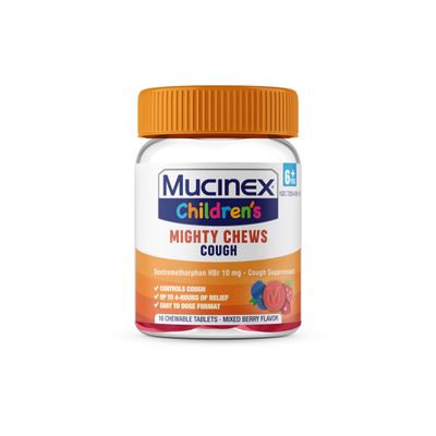 Mucinex Cough Mini-Melts for Kids 100 mg Guaifenesin & 5 mg Dextromethorphan HBr - Orange Creme Flavor: 12 Count