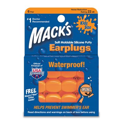 Mack's 6 Pair Pillow Soft Ear Plugs - Kid Size