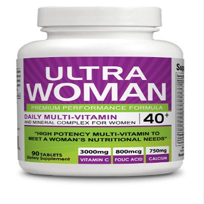 Body Shop Nutrition Ultra Woman - Multi-Vitamins 90 Tablets - Premium Performance Formula 100% Natural - Multivitamins for Woman - Dietary Supplement