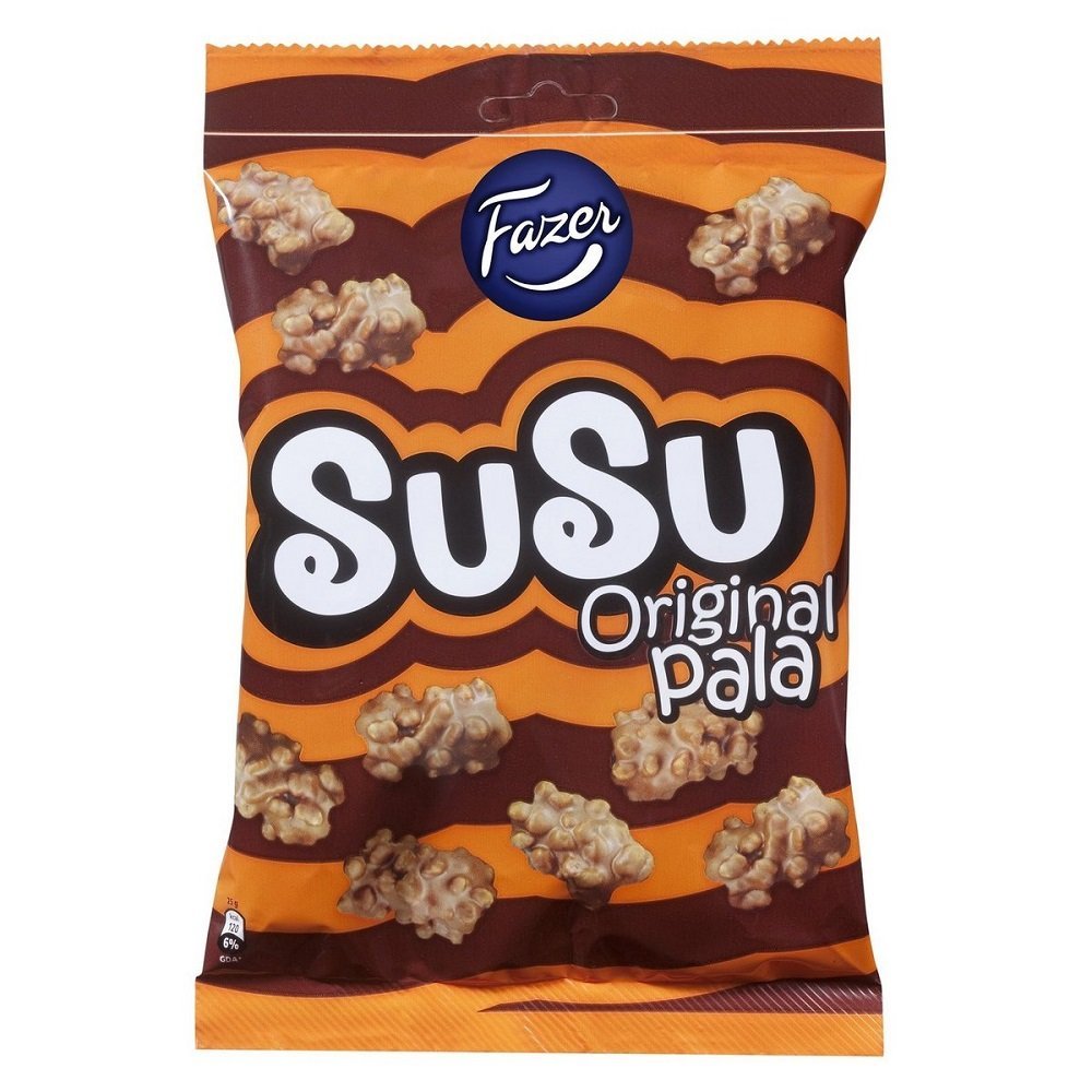10 Bags x 175g of Fazer SuSu Original Pala - Milk Chocolate - Candies - Sweets