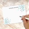 14 & Orange Ecru Modern Type Personalized Flat Note Cards  4 inches x 5 inches, Elegant Heavyweight Stock, Matching Envelopes, (Set of 10) view 3