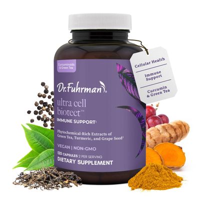 Ultra Cell Biotect- Powerful Antioxidant Support with Organic Turmeric, Black Turmeric, Green Tea, Black Pepper, and European Grape Seed for Optimal Health - 120 Capsules, Physician Recommended