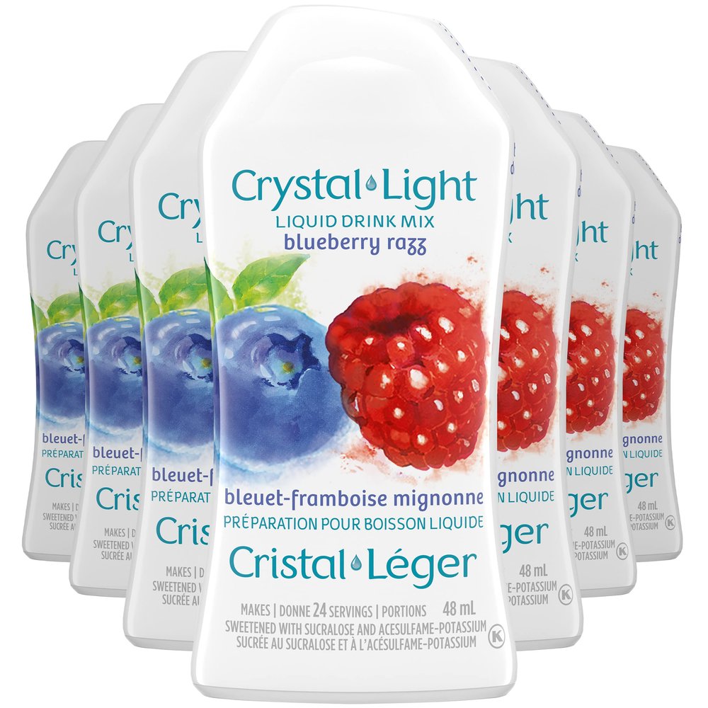 Crystal Light Liquid Drink Mix, Blueberry Razz, 48mL/1.6 oz. (16pk) {Imported from Canada}