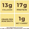 16oz Vanilla Bone Broth Protein Powder From Grass Fed Beef - Non-GMO Ingredients, Gut-Friendly, Low Carb Dairy Free Protein Powder - Natural Collagen Source For Joint Support - Keto Friendly view 3