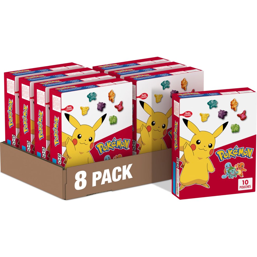 Betty Crocker Nintendo Pokmon, Fruit Snacks, 10 ct, 8 oz (Pack of 8)