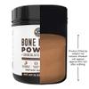 16oz Chocolate Bone Broth Protein Powder From Grass Fed Beef - Non-GMO Ingredients, Gut-Friendly, Low Carb Dairy Free Protein Powder - Natural Collagen Source For Joint Support - Keto Friendly view 3