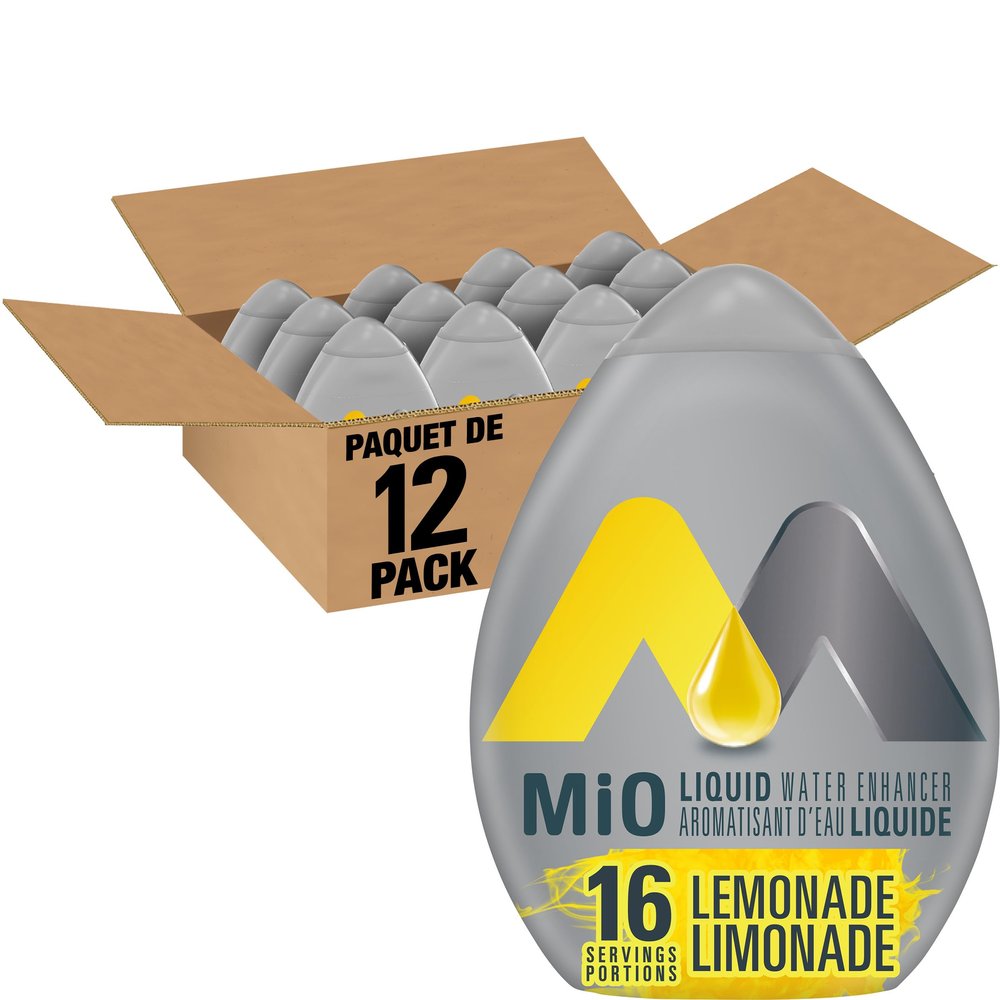 MIO Liquid Water Enhancer - Lemonade, 12ct, 48ml Each (Imported from Canada)