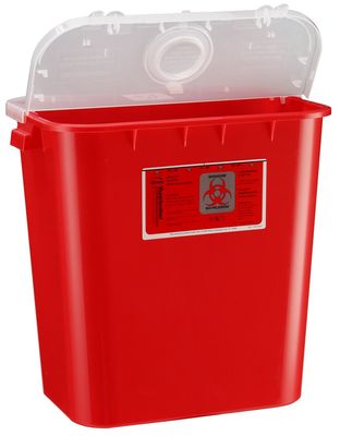 Bemis Health Care 108030-10 Sharps Container, Red, 8 gal, Pack of 10