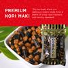 Shirakiku Japanese Nori Maki Arare Rice Crackers with | Glutinous Rice, Soy Sauce, Wheat, and Seaweed | Crispy and Savory Cracker Snacks, Seaweed Flavor, Pack of 2-5oz Each (Total 10oz) view 3