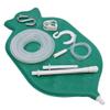 Enema Bag Kit for Colon Cleansing with Platinum Cured Silicone Hose (2 Quart, Open Top) - Green view 3