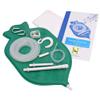 Enema Bag Kit for Colon Cleansing with Platinum Cured Silicone Hose (2 Quart, Open Top) - Green view 4